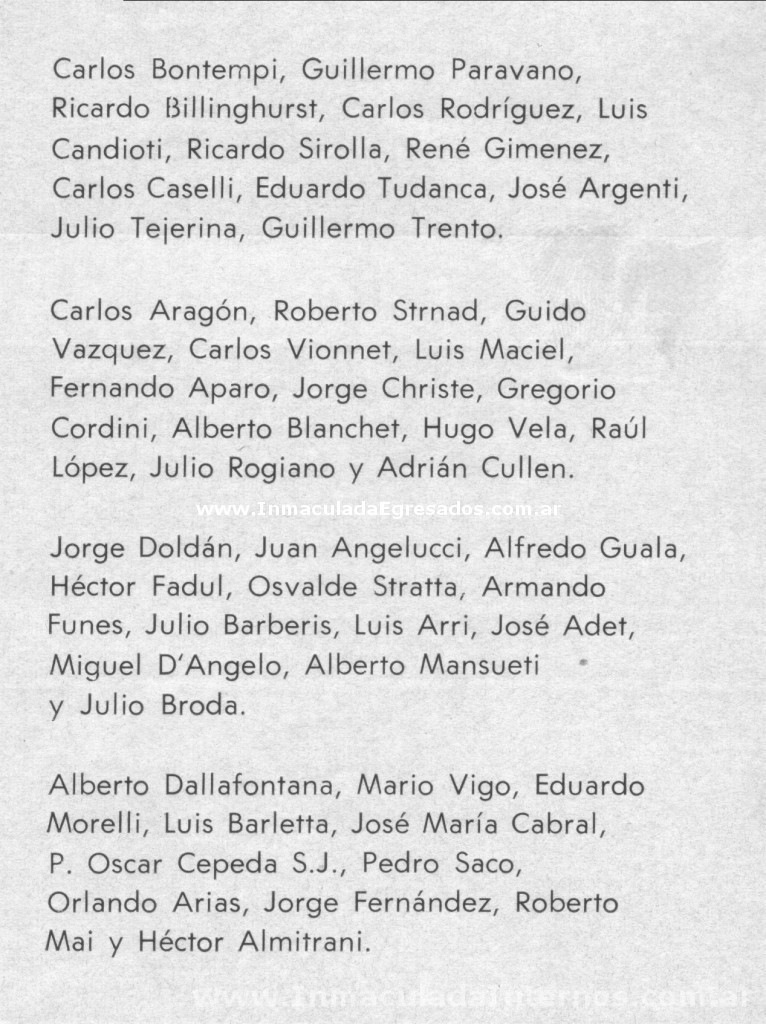 La 6ª A listado
