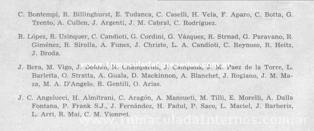 La 6ª B listado